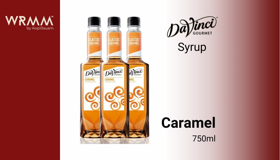 DaVinci Caramel Syrup 750ml x 3 Unit